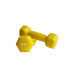 Гантель  Generation Fitness VDD-01-1кг желтый - фото №3